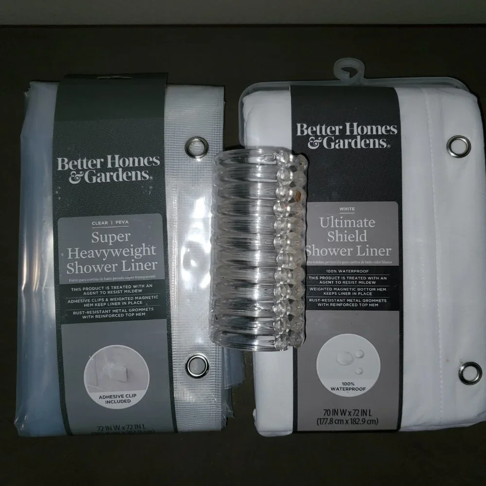 Better Homes & Gardens Shower Curtains || Set of 2
